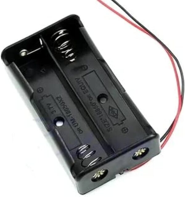 PLASTIC 18650 BATTERY CASE HOLDER X2